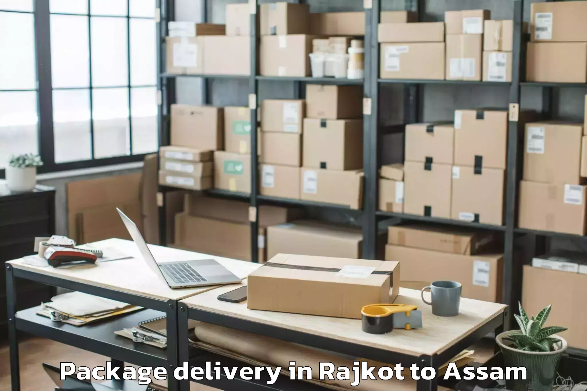 Professional Rajkot to Dhing Package Delivery